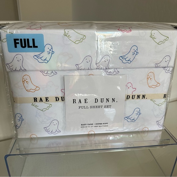 Rae Dunn Halloween Ghost Sheet Set FULL Size – Pastel NWT - Picture 1 of 7